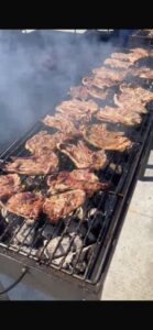 Great Aussie BBQ on charcoal